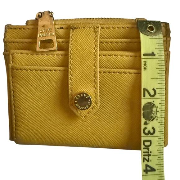 Steve Madden Mustard Yellow Credit Card Wallet - Picture 2 of 6